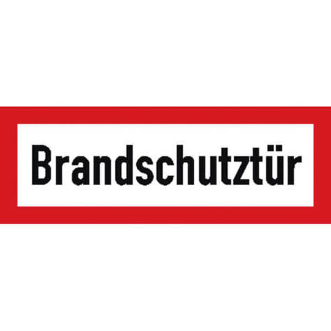 Brandschutztür Safety Marking - Brandschutzschild DIN 4066 | 29,7 x 10,5 cm