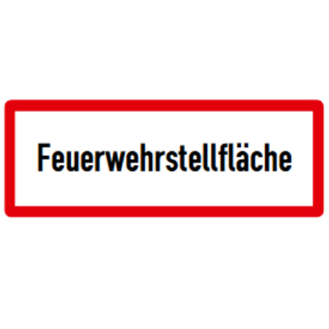 Feuerwehrstellfläche Hinweisschild - 210 x 594 mm - RA2 - Flachform 2 mm