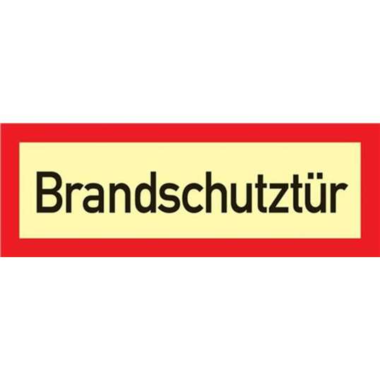Brandschutzzeichen Folie für Brandschutztüren - L297 x B105 mm (DIN 4066)