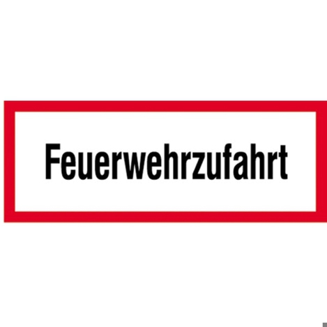 Feuerwehrzufahrt Hinweisschild | 210 x 594 mm | RA2 | Flachform 3 mm