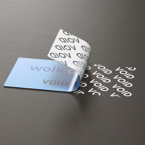 SafetyMarking Inventaretiketten 4x3 cm - 12 Stk - VOID-Folie - Schwarz