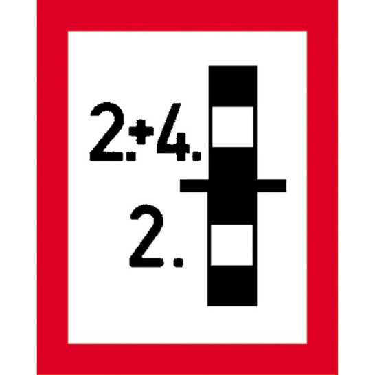 Hinweisschild Brandschutz Brandwand - Alu - 20x25 cm - DIN 4066 (E4)