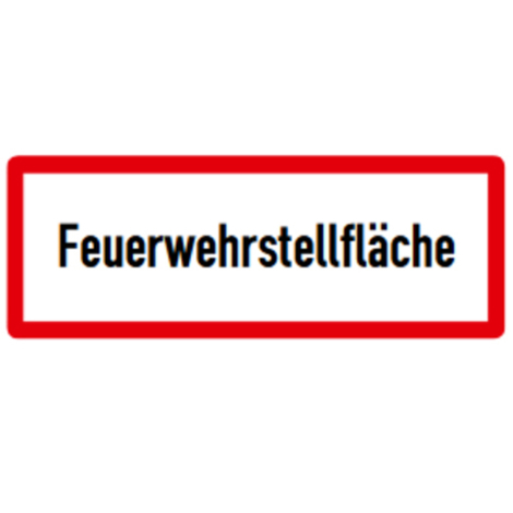 Feuerwehrstellfläche Hinweisschild - 210 x 594 mm - RA2 - Flachform 3 mm