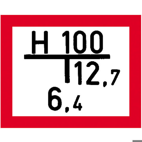 Unterflurhydranten Hinweisschild Brandschutz - Aluminium geprägt, 25x20 cm | DIN 4066 (A)