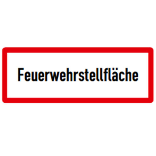Feuerwehrstellfläche Hinweisschild - 210 x 594 mm - RA1 - Flachform 3 mm