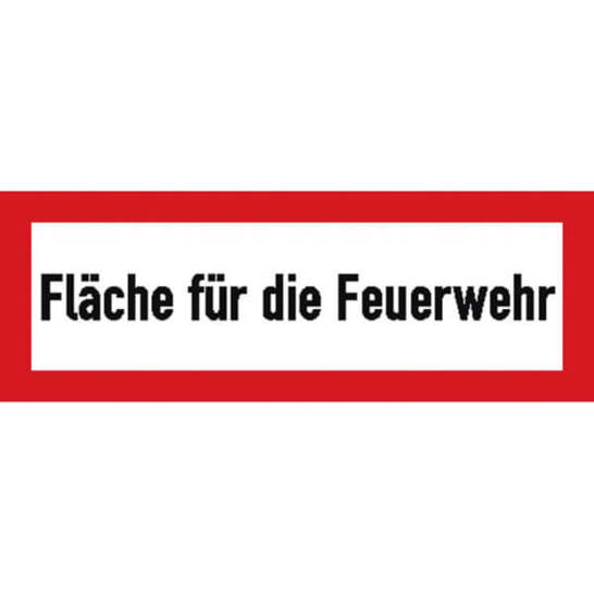 Brandschutz Hinweisschild für die Feuerwehr - Alu Reflective - 59,4 x 21 cm (DIN 4066-D1)