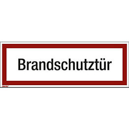 Brandschutzkennzeichen für die Feuerwehr - langnachleuchtend - 10er Set - Folie - 297 x 105 mm (DIN 4066)